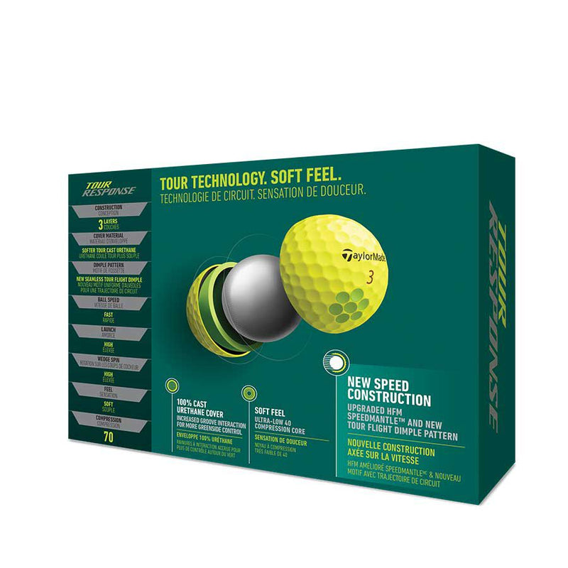 Taylormade Tour Response Yellow Golf Balls