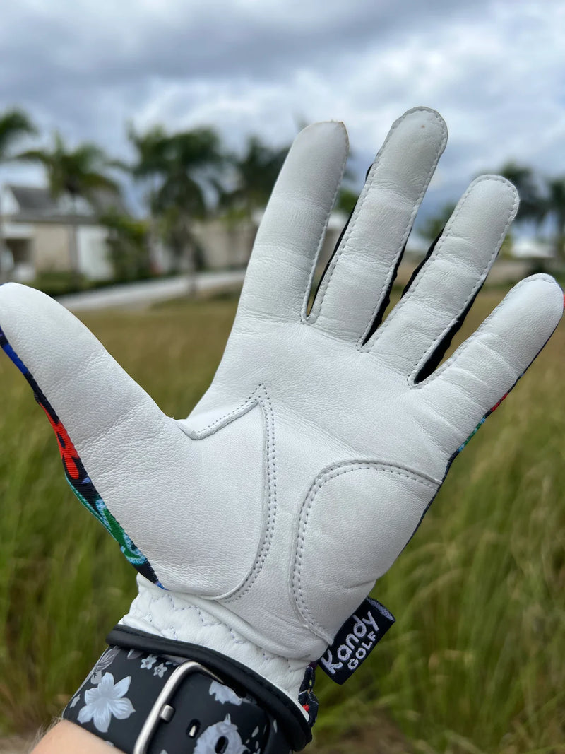 Kandy Golf W Flowers Fore Hours Glove