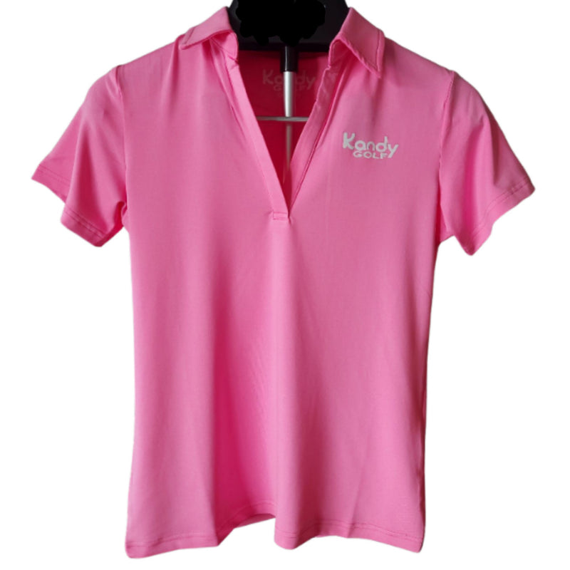 Kandy Golf Ladies V-neck Polo