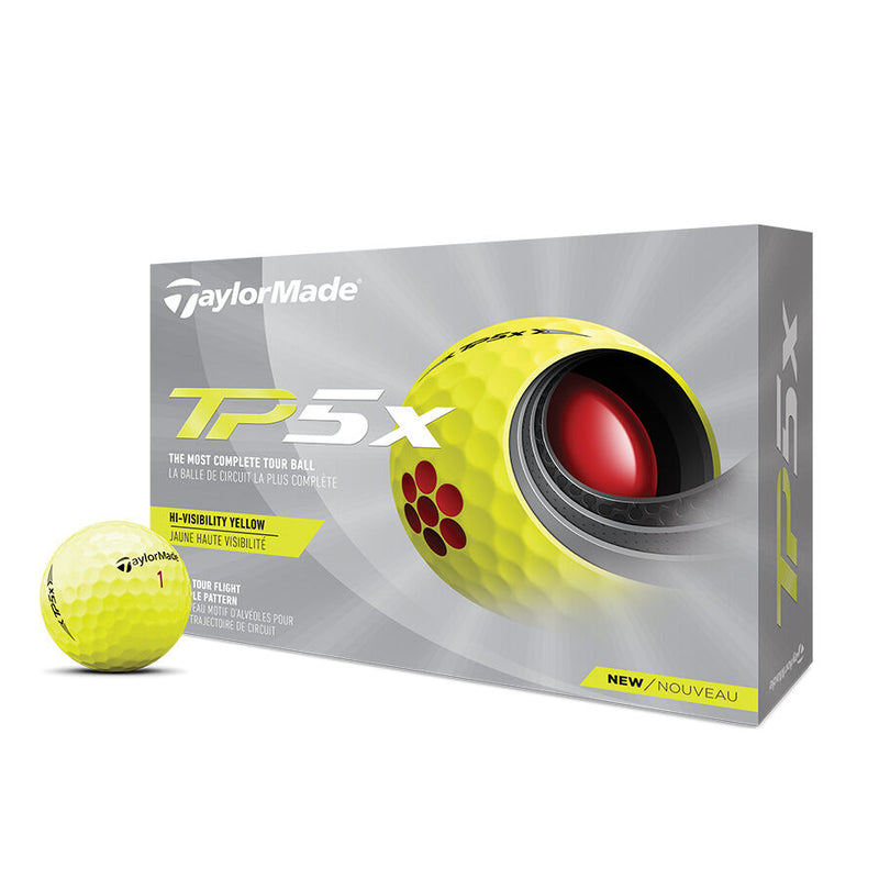 TaylorMade TP5x Golf Balls (Yellow)