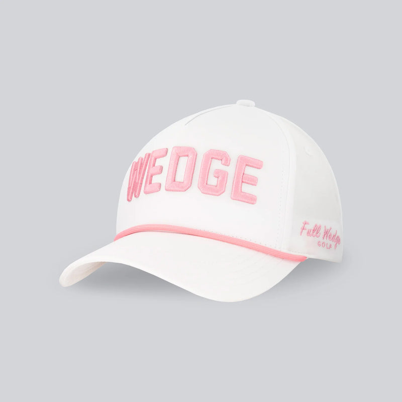 Full Wedge White/Pink WEDGE Hat