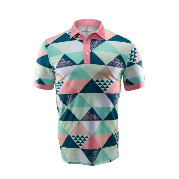 Patterned on sale golf shirts